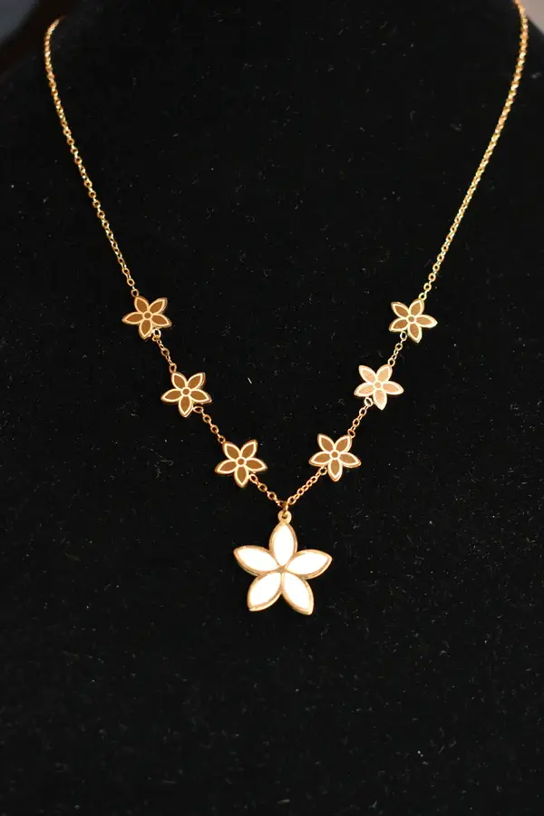 Collier fleur Or