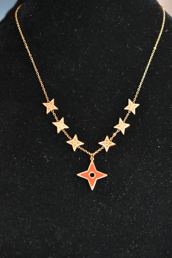 Collier shuriken étoile Or