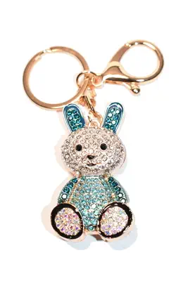 porte-cle lapin Or