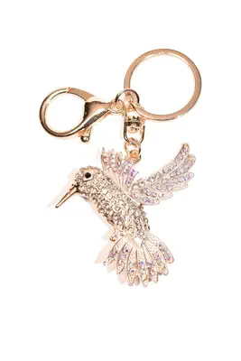 porte-cle oiseaux Or