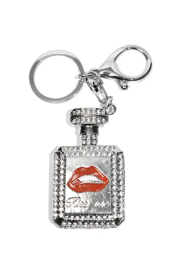 porte-cle flacon de parfum Argent