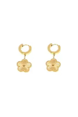 Boucle-d-oreille fleur Or D54152 