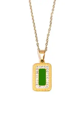 Pendentif rectangle Or