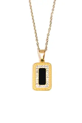 Pendentif rectangle Or