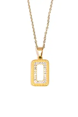 Pendentif rectangle Or