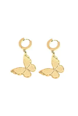 Boucle-d-oreille papillon Or