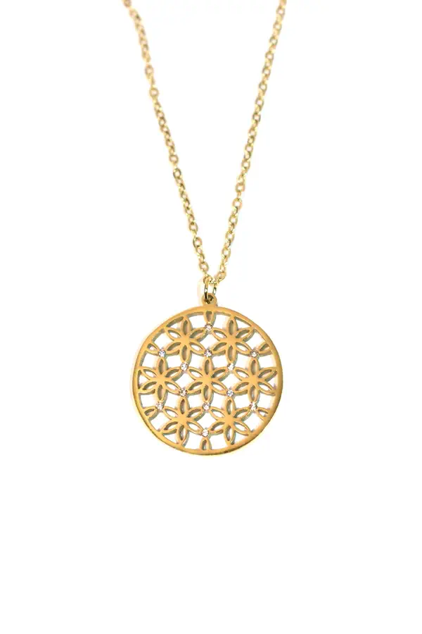 Pendentif damier Or