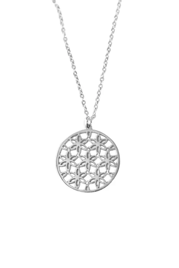 Pendentif damier Argent