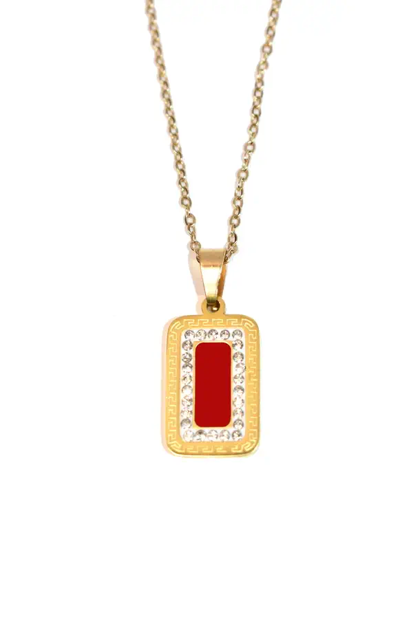 Pendentif rectangle Or