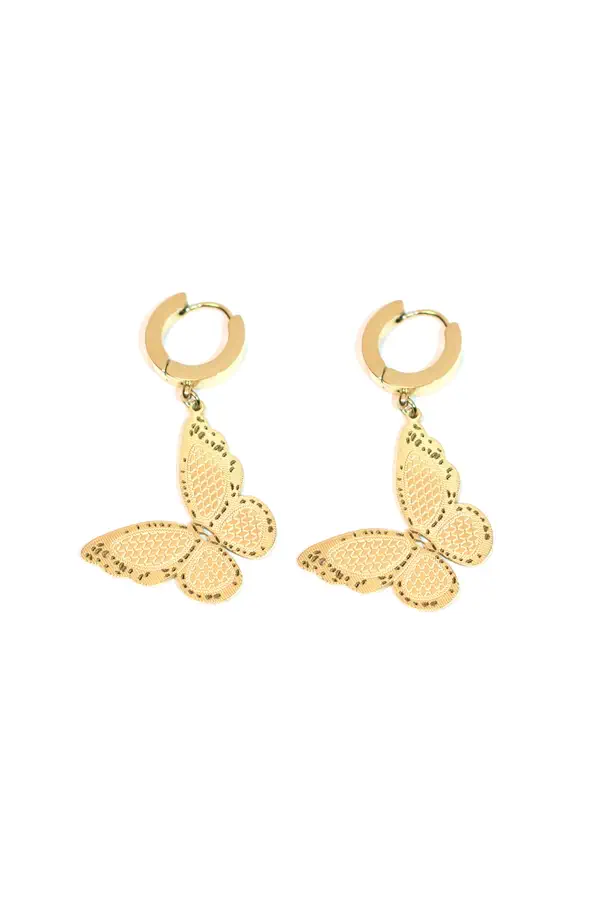 Boucle-d-oreille papillon Or