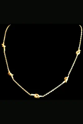 Collier noeud Or