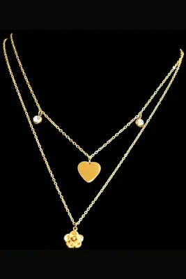 Collier fleur Or