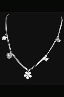 Collier fleur Argent