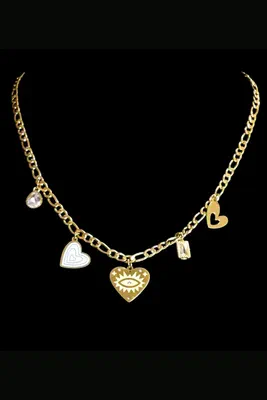 Collier breloque coeur Or