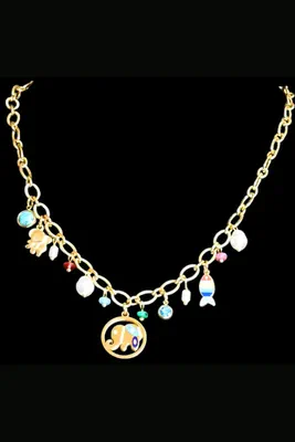 Collier breloque éléphant Or
