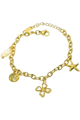 Bracelet breloque Or