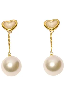 Boucle-d-oreille perle Or