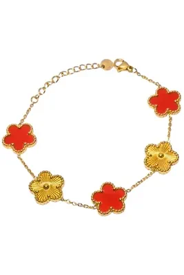 Bracelet fleur Or