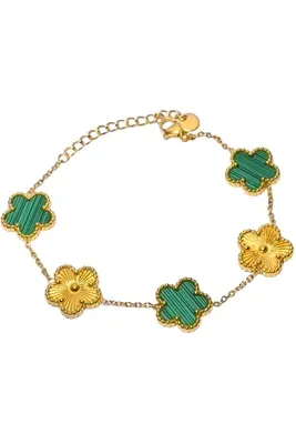 Bracelet fleur Or