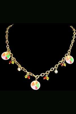Collier breloque citron Or