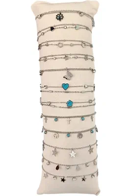 Bracelet avec présentoire Argent