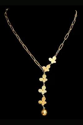 Collier papillon Or