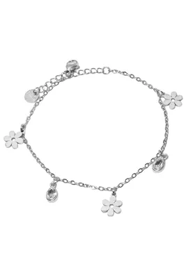 Bracelet fleur Argent