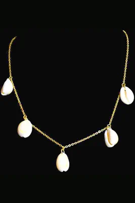 Collier coquillage Or