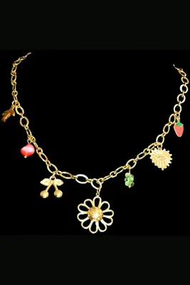Collier breloque Or