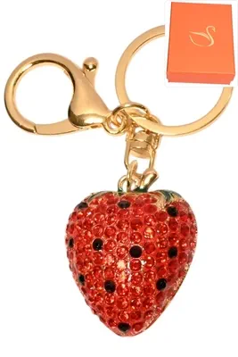porte-cle coffret fraise porte-sac Or