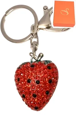 porte-cle coffret fraise porte-sac Argent