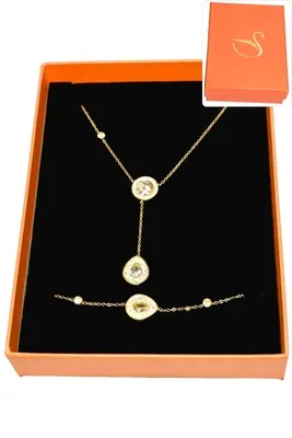 Coffret goutte parure bijoux collection hervé aliex Or
