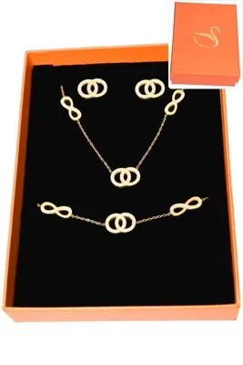 Coffret infini parure bijoux collection hervé aliex Or