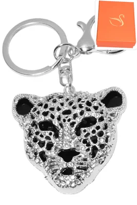 porte-cle coffret félin porte-sac Argent