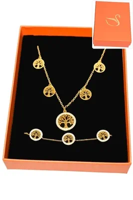 Coffret arbre de la vie parure bijoux collection hervé aliex Or