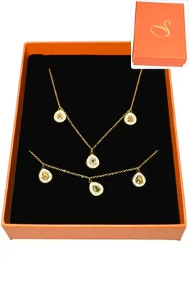 Coffret goutte parure bijoux collection hervé aliex Or