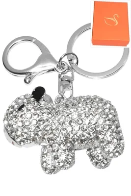porte-cle coffret ours porte-sac Argent