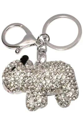 porte-cle ours porte-sac Argent