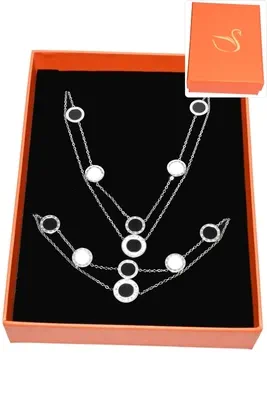 Coffret chiffre romain parure bijoux collection hervé aliex Argent
