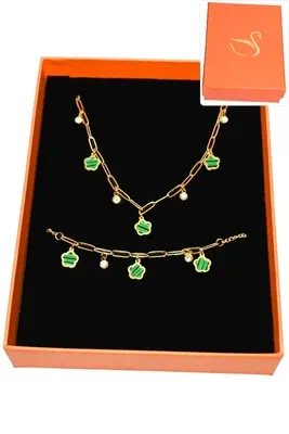 Coffret fleur parure bijoux collection hervé aliex Or