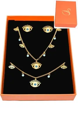 Coffret oeil parure bijoux collection hervé aliex Or