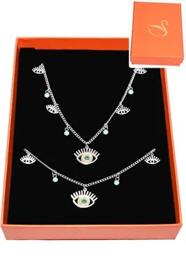 Coffret oeil de Fatma parure bijoux collection hervé aliex Argent