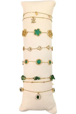 Bracelet en lot avec présentoir Or