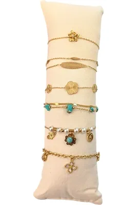 Bracelet en lot avec présentoir Or