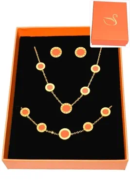 Coffret chiffre romain parure bijoux collection hervé aliex Or
