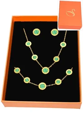 Coffret chiffre romain parure bijoux collection hervé aliex Or