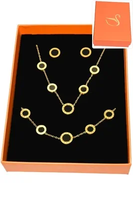 Coffret chiffre romain parure bijoux collection hervé aliex Or
