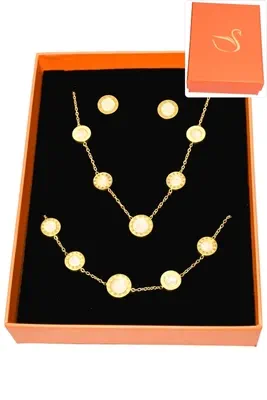 Coffret chiffre romain parure bijoux collection hervé aliex Or
