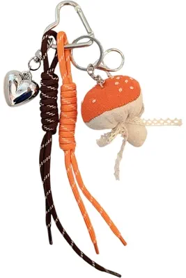 porte-cle coeur porte-sac Argent