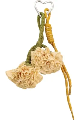porte-cle fleur porte-sac Argent